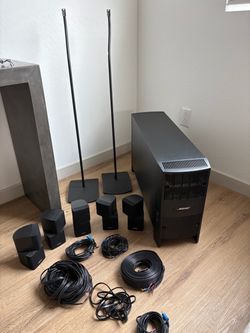 Bose Acoustimass 15 Series II 5.1 Home Theater System – Complete w/ Stands & Cables