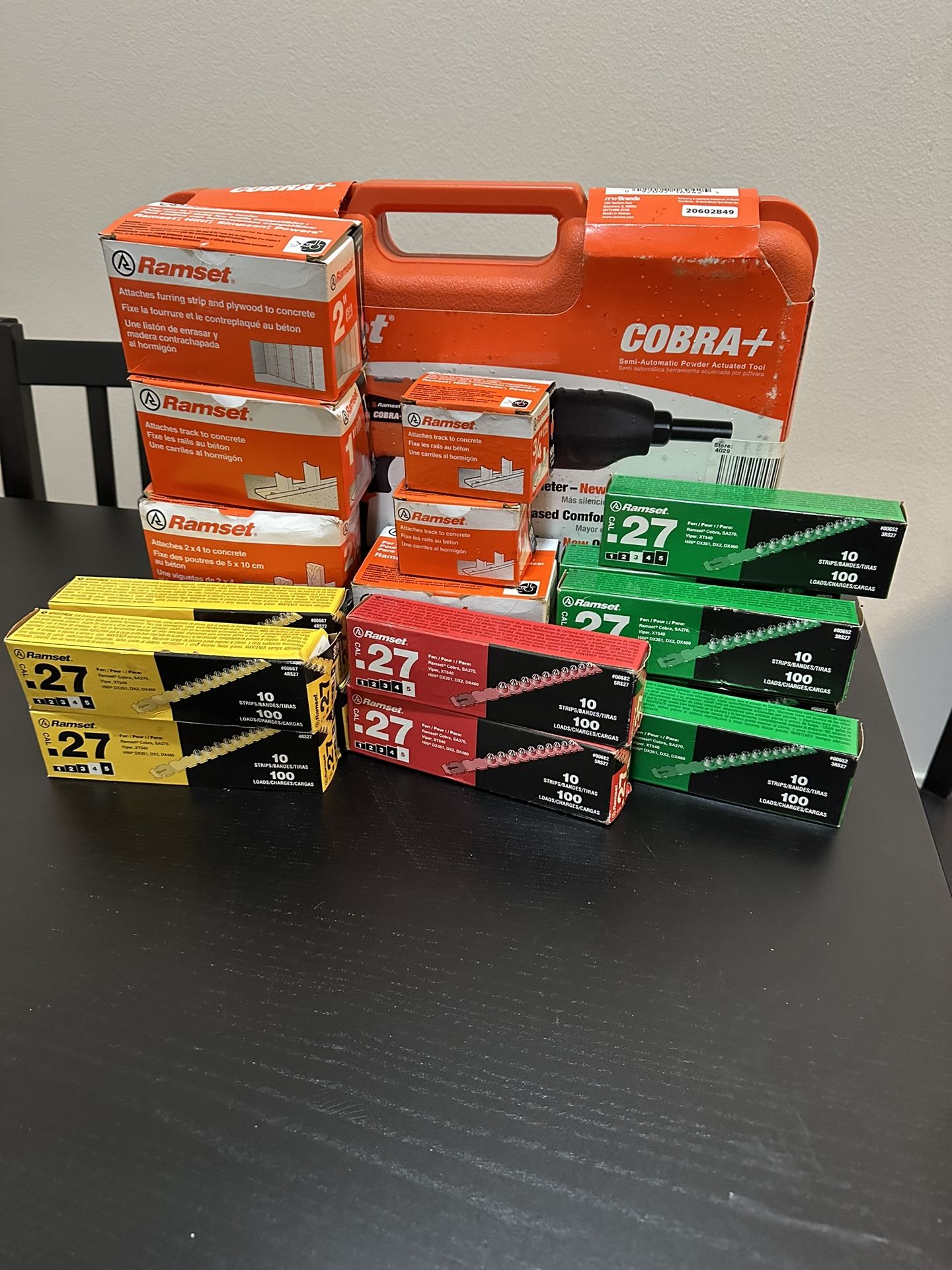 Ramset Cobra Plus .27 Caliber SemiAutomatic Powder Actuated Tool Pro