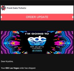 EDC VIP wristband
