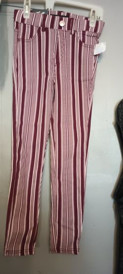Girls Striped Pants Size 7/8 Good Condition New $5
