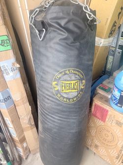 Pinching bag with stand.