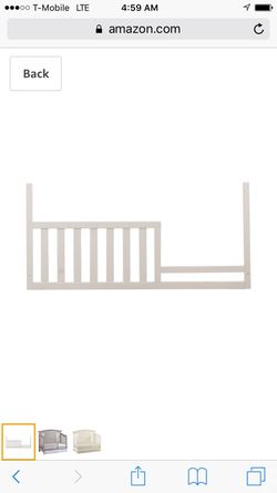 Munire Brunswick Toddler Guard Rail in White
