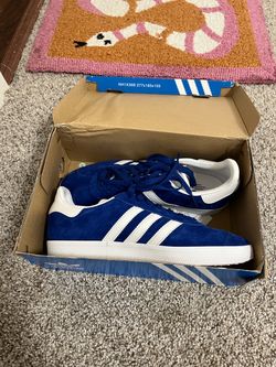 Adidas Gazelle Blue Suede Sneakers