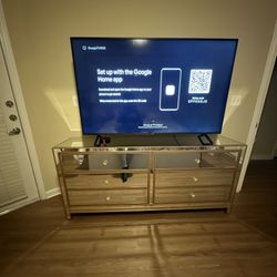 **Brand New** Mirror and Gold Dresser