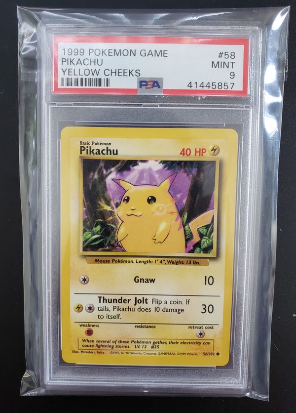 1999 Pikachu Pokemon Card PSA Graded For Sale In Chula Vista CA OfferUp