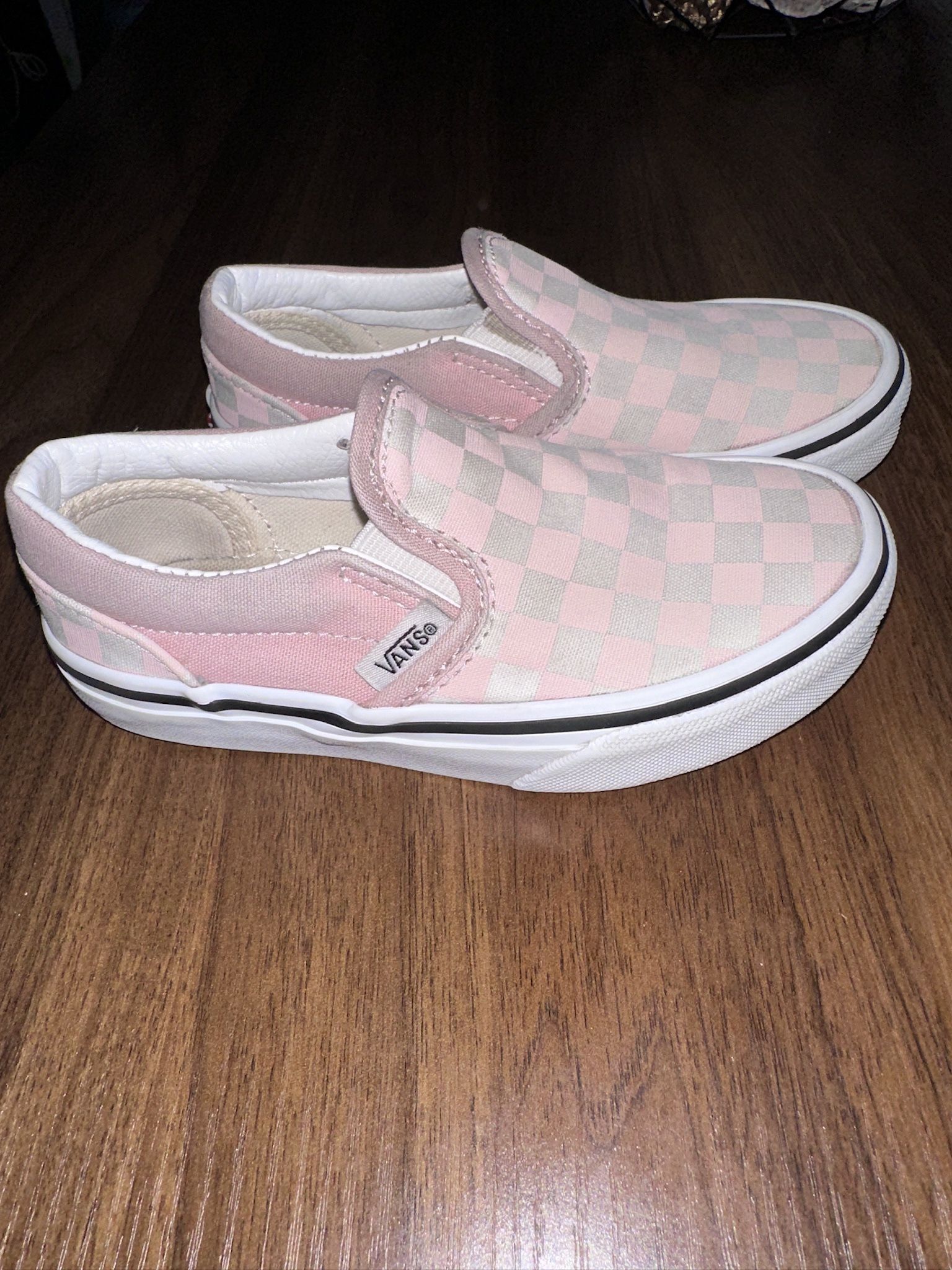 Toddler Pink Checkered Vans