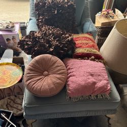Assortment If Vintage Pillows Good Condition .French, English Old American  