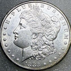 1883-CC $1 Morgan Silver Dollar