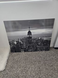 Ikea City View Print On Heavy Board