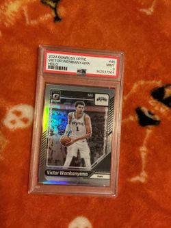 Victor Wembanyama 2024 Donruss Optic Holo PSA 9