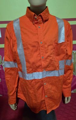 2XL VIZABLE ENHANCED VISIBILITY CAT2 LONG-SLEEVE SEGMENTED X BACK WRK SHIRT