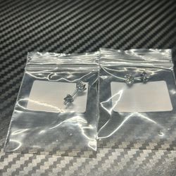 0.5 ct full moissanite earrings