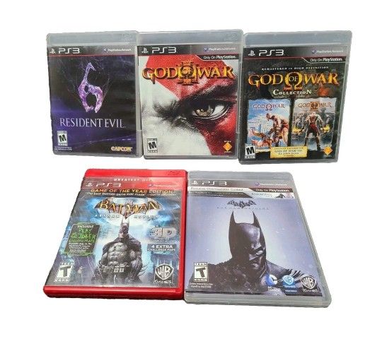 Lot of 5 Video Games PS3 different video games Nice Used Condition 👍
