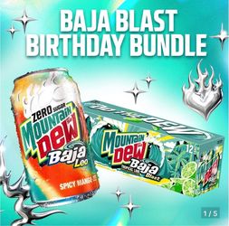 Mountain Dew, Baja Blast Birthday Bundle - Leo Season - INHAND 1/999