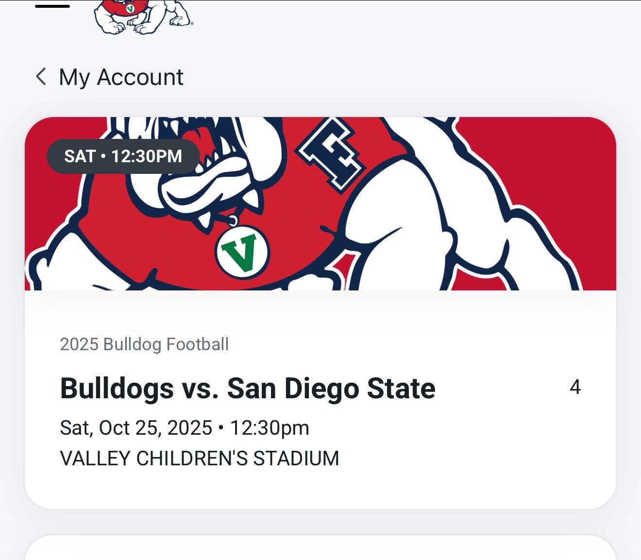 San Diego vs Fresno St game 10/25 12:30pm