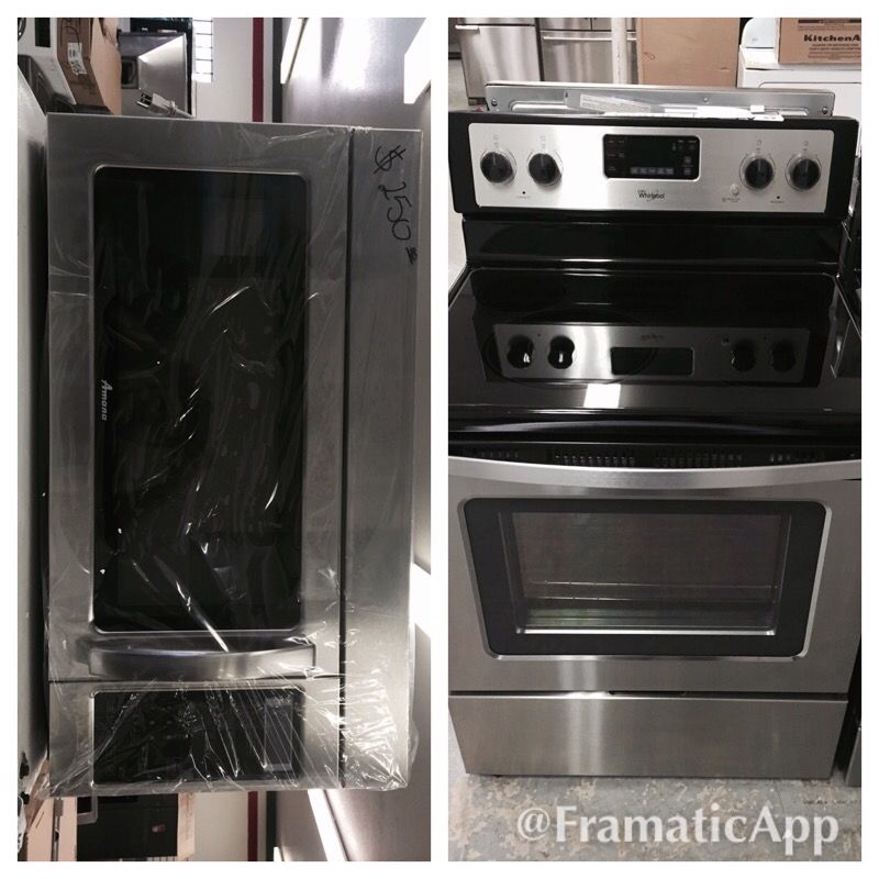 Electric stove and microwave package $685 for both new new