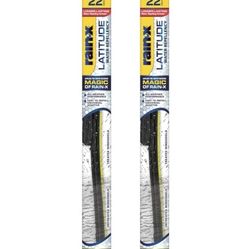 Rain-X 810165 Latitude 2-In-1 Water Repellent Wiper Blades, 22 Inch Windshield Wipers (Pack Of 2), Automotive Replacement Windshield Wiper Blades With