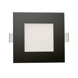 Square Black Downlight Luminaire, 
