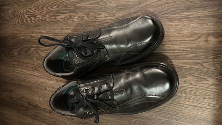 New Clarks Gessler Lace Black Leather Shoes