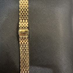 Michele 18mm Sidney Gold-Plated Seven-Link Bracelet (Brand New)