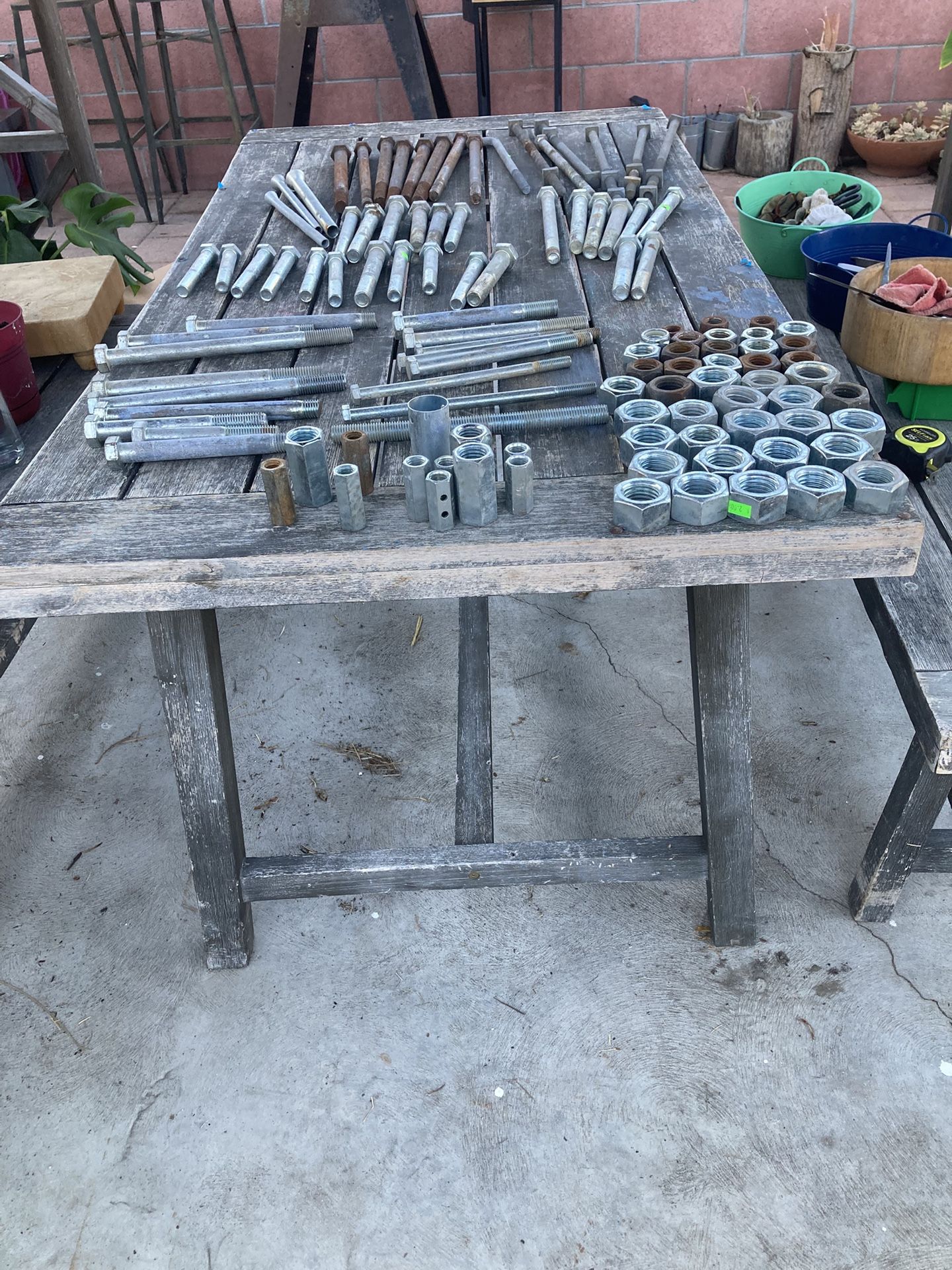 Building Hardware, large Bolts and Nuts