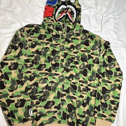 Bape Green Camo Hoodie