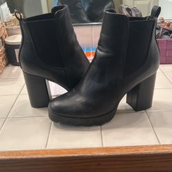 Thick Heal Black Womens Boot