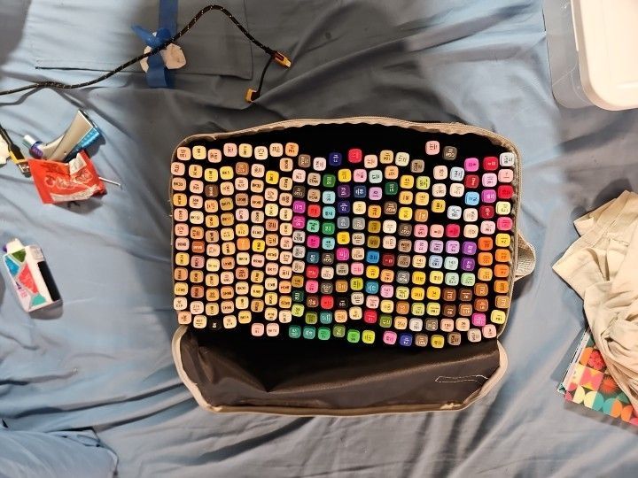 262 Markers Set With Carryng Case