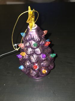 Pink Christmas Tree Ornament 