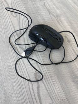 Black Wired USB Computer Mouse