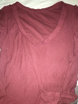 Burgundy top