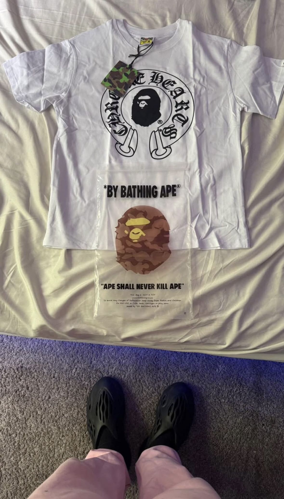 BapeXchrome White T-shirt (M)