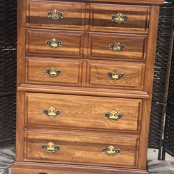 cherry wood 5 drawers dresser 