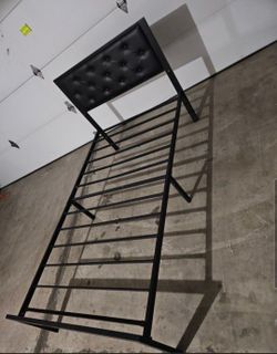 Black Twin XL metal bed frame with Headboard