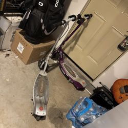 Two Electric Razor Scooters 