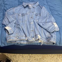 Plus Size Jean Jacket
