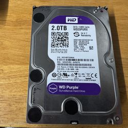 2TB Western Digital purple Surveillance Drive