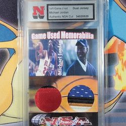 Michael Jordan 1/1 Dual Jersey Game Used