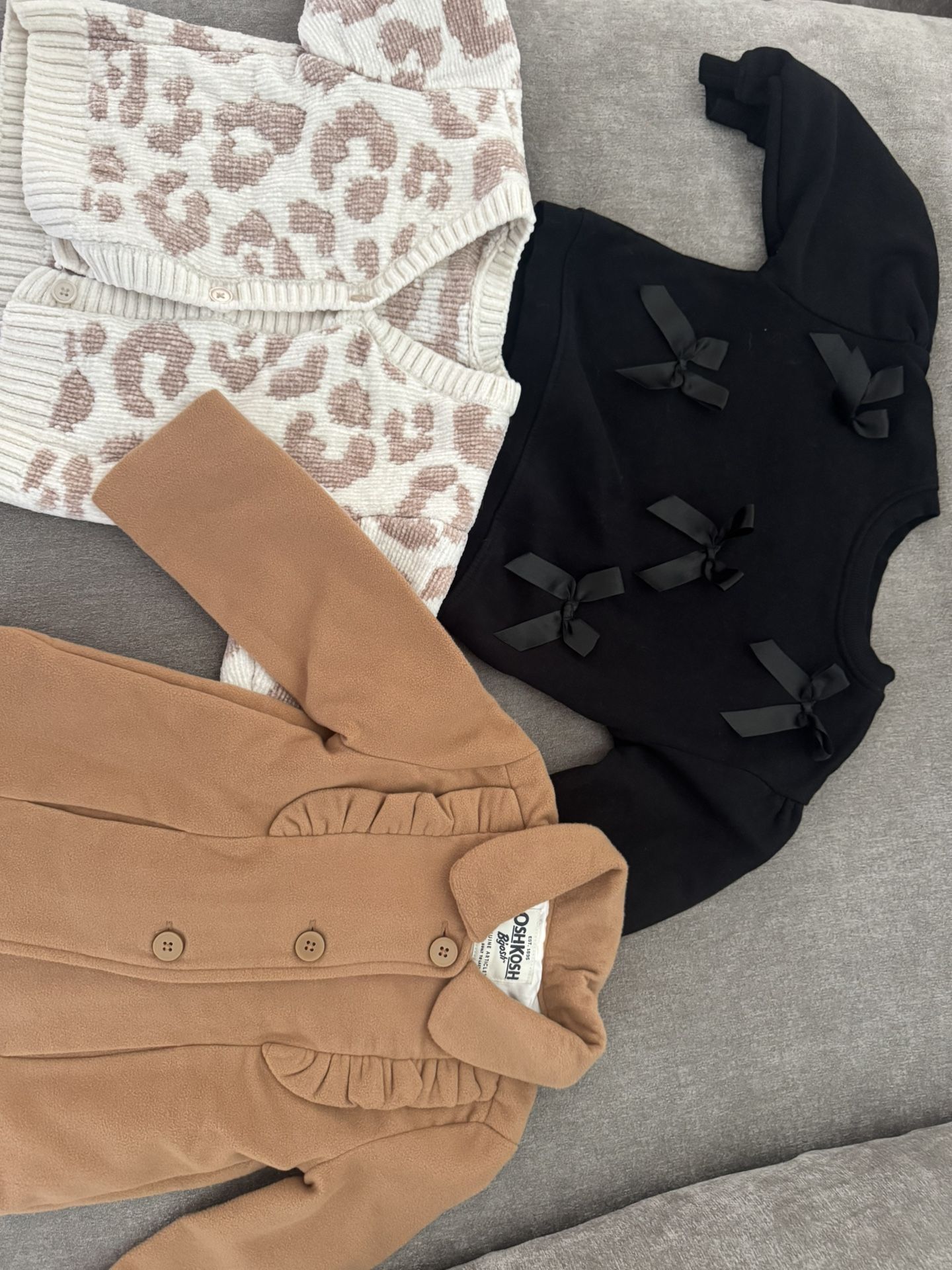 Toddler Girls Overcoat Sweater Cardigan