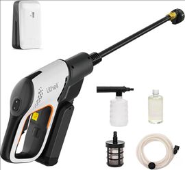 20V Cordless Pressure Washer,  609 PSI, 4.0 Ah Battery, Portable, Electric, 5-in-1 Nozzle Cannon for Car Floor Fence Wall Cleaning