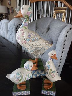 Jim Shore Duck Family Figurine Set of 3