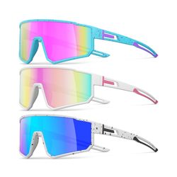 Brand New 3 Pack Polarized Running Sunglasses for Women Mens Sunglasses UV Protection for Cycling Baseball Fishing
