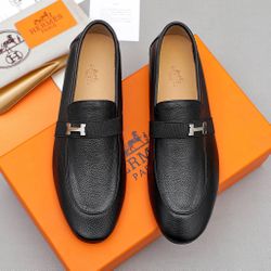 Hermes Men’s Leather Shoes With Box 2026 New 