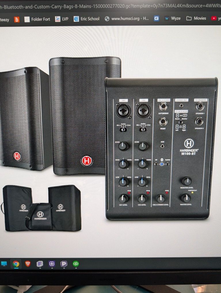 Harbinger PA System M100-BT