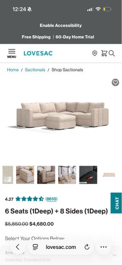 Tan Love Sac Couch