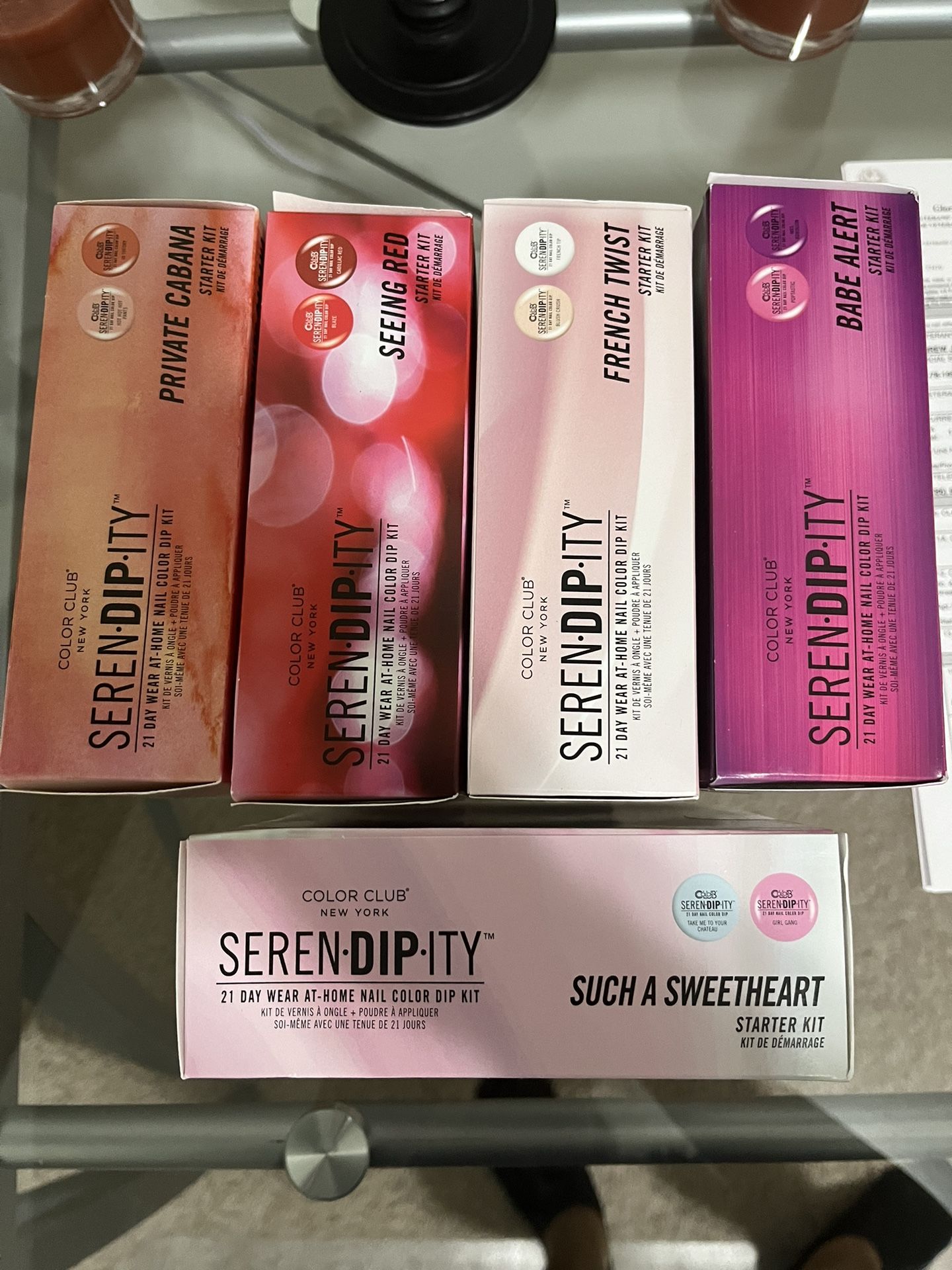 5 Boxes Of Nail Dip Kits
