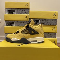 Jordan 4 Lightning Sizes 8.5 9.5 10 Men’s Gs 4.5 5.5 6 6.5 7