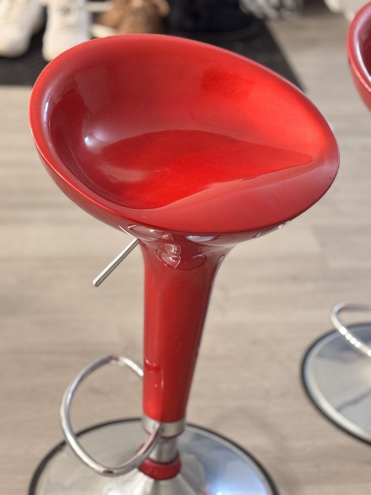  Sleek Red Bar Stools – Set of 2 🔥