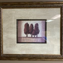 Professionally Framed And Matted Landscape Art 24” x 20”