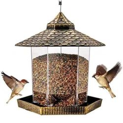 Bird Feeder Outdoor Design, Garden Wildlife Watching (Brown)